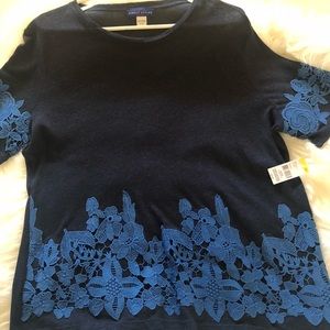 Floral appliqué Tee